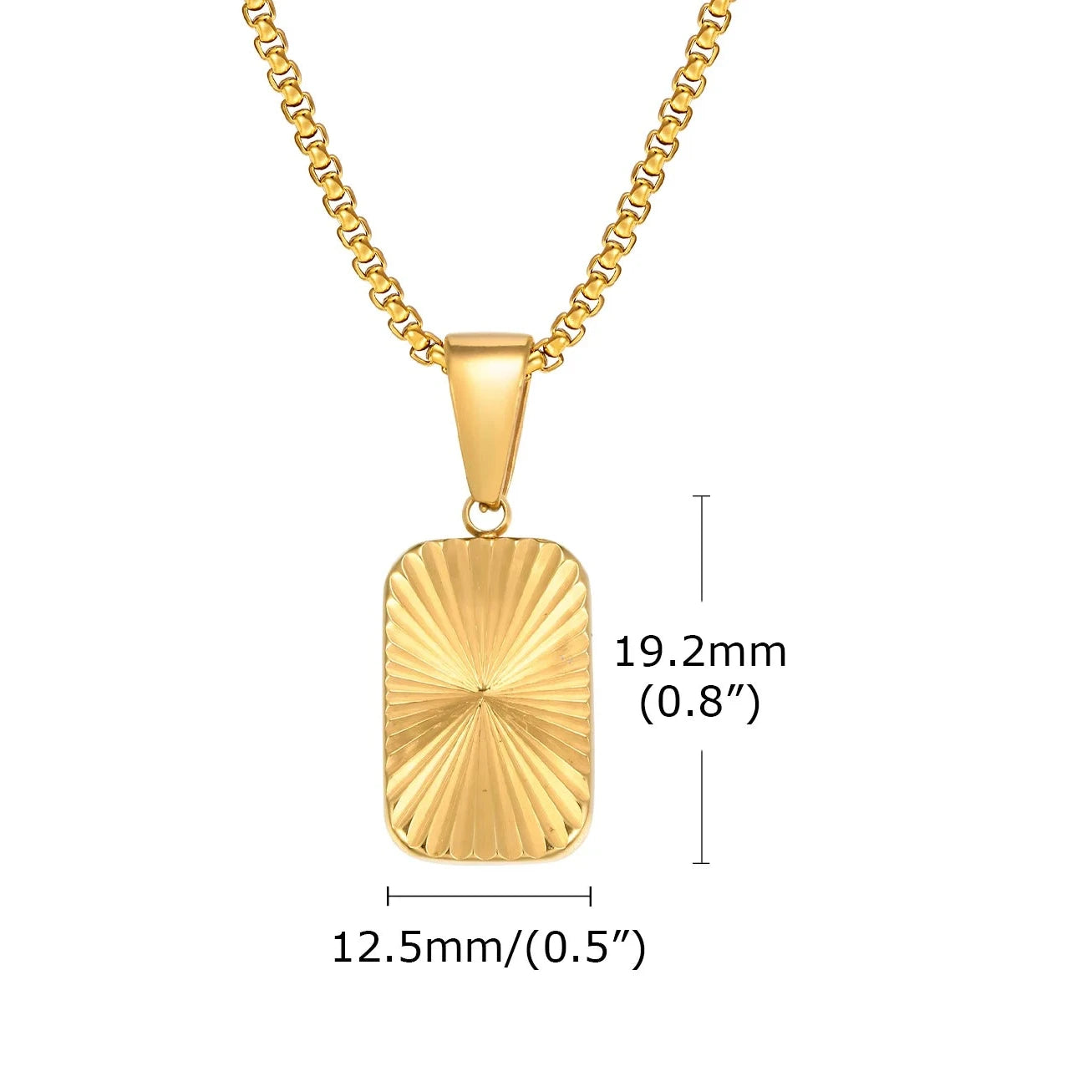 Radiante Tag Necklace